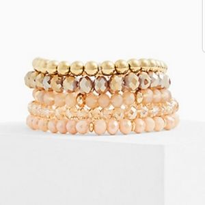 Torrid stretch gold sparkle bead Bracelet